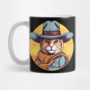 Funny Cat Cowboy Cowgirl Meow Howdy Meowdy Mug
